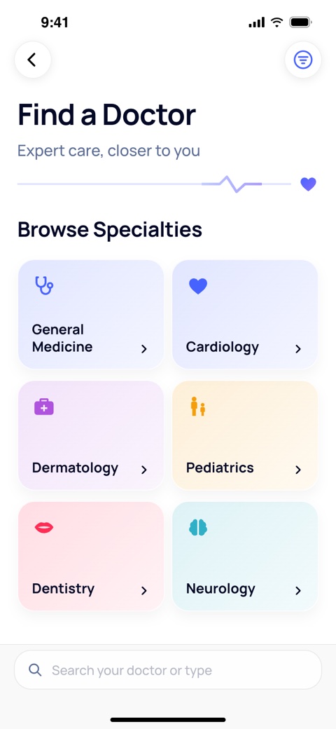 Nabda find a doctor