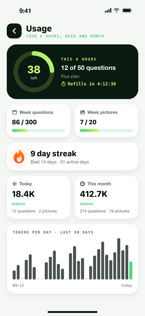 Xzeen usage screen